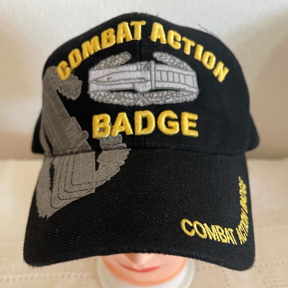Combat Action Badge Cap. Adjustable Back - image 1
